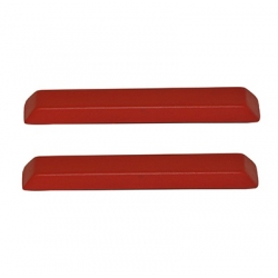 1964-65 Standard Arm Rest Pads, Red, Pair