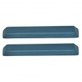 1964-65 Standard Arm Rest Pad, Blue Pair