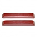 1966 Standard Arm Rest Pads, Red Pair