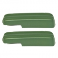 1971-73 Standard Arm Rest Pads, Medium Green Pair