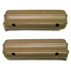1971-73 Deluxe Arm Rest Pads, Ginger Pair