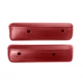 1968 Deluxe Arm Rest Pads, Red Maroon Pair