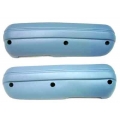 1969 Standard Arm Rest Pads, Light Blue Pair