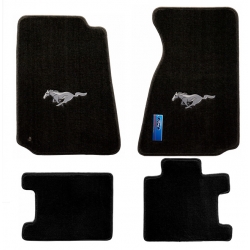 94-98 Floor mats, Black w/Silver Pony Emblem
