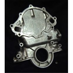 1965-1966 TIMING CHAIN COVER WITH CAST IN TIMING POINTER, 289/302/351W ENGINES